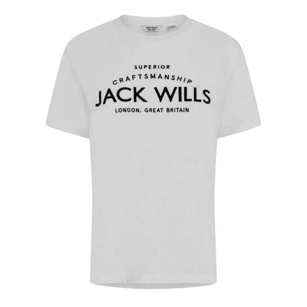 Jack Wills Womens/Ladies Forstal Boyfriend T-Shirt / White
